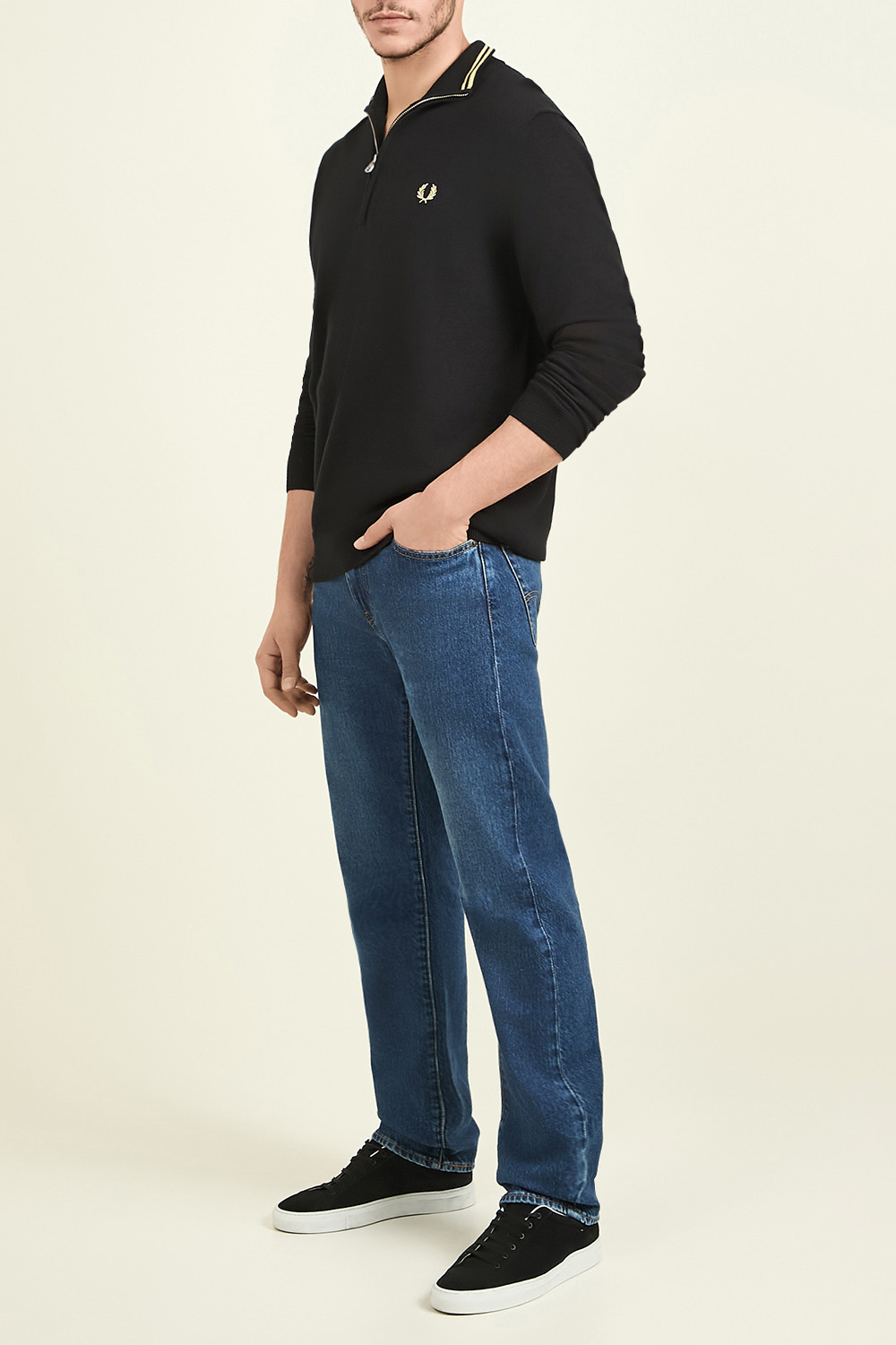 סריג עם חצי רוכסן